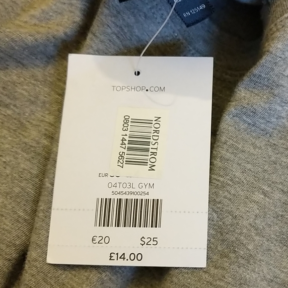 Topshop Grey Distressed Tee - Picture 7 of 7